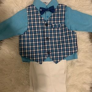 A lovely 4T 3 piece suit with a bow tie!